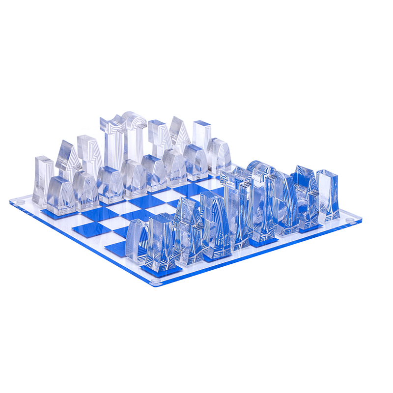 acrylic chess board set