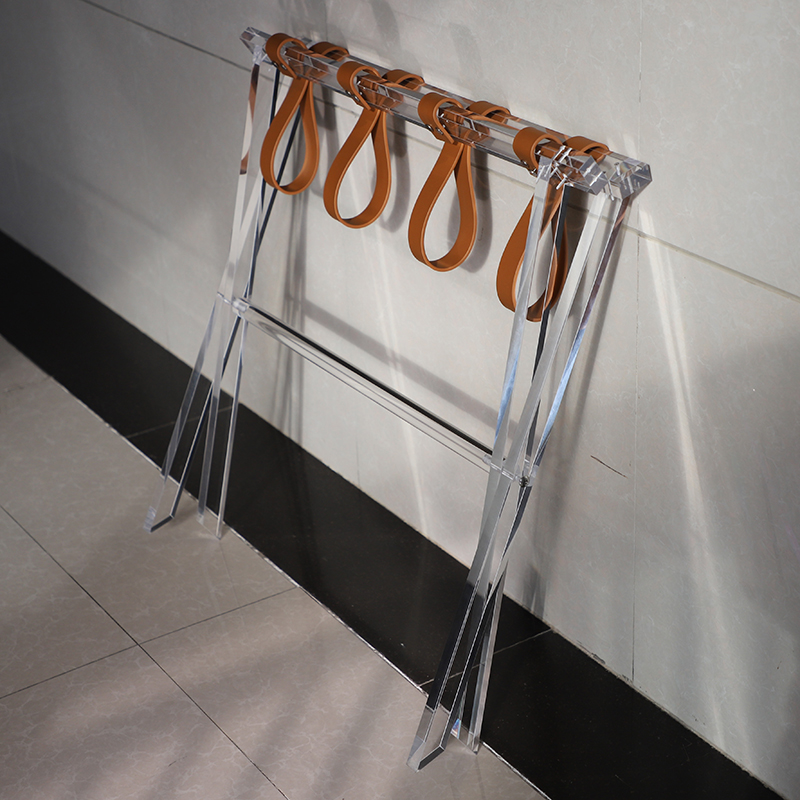 acrylic luggage rack